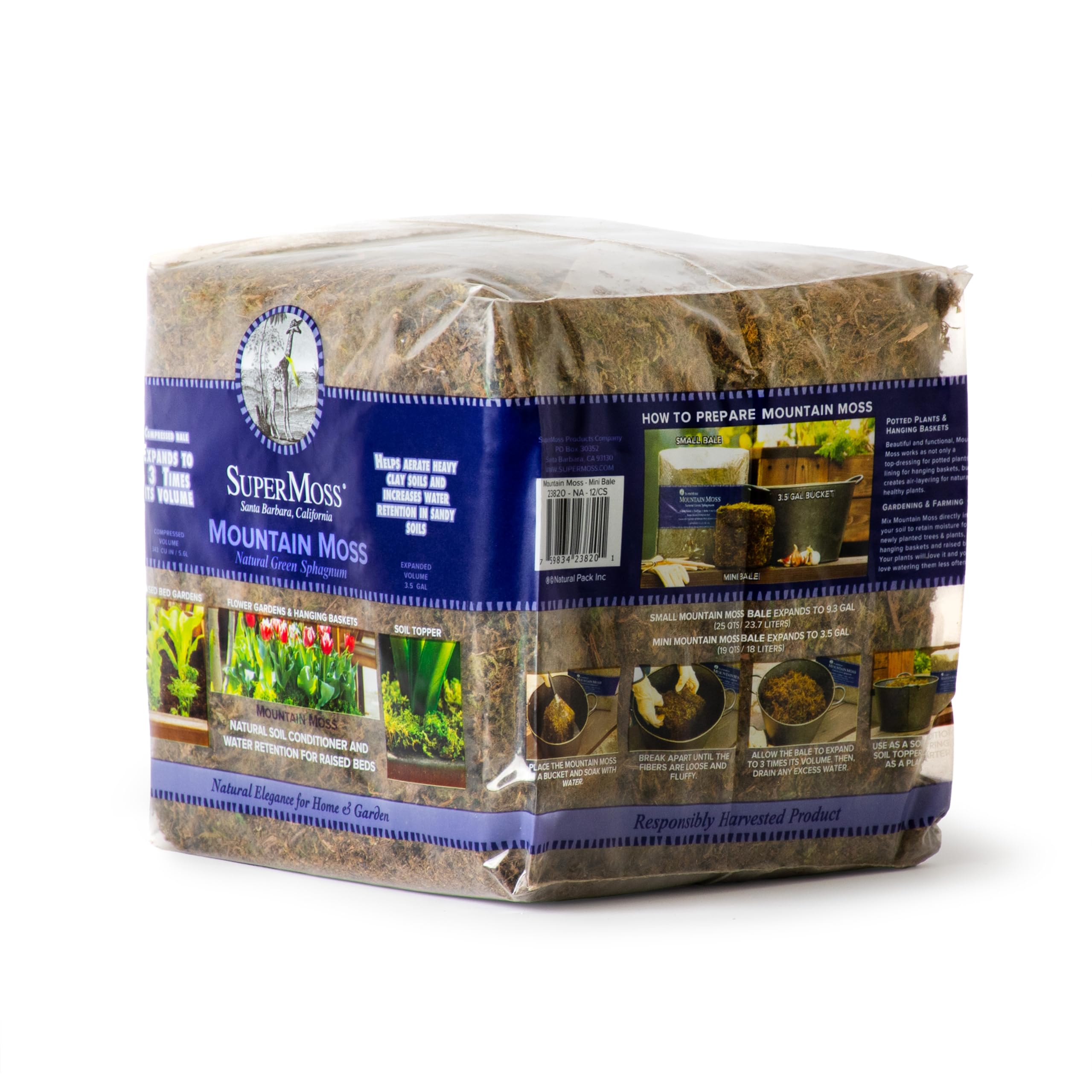 Amazon.com: SuperMoss 23820 Mountain Moss Green Sphagnum, Mini